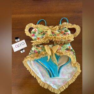 2 piece jazz girls dance costume